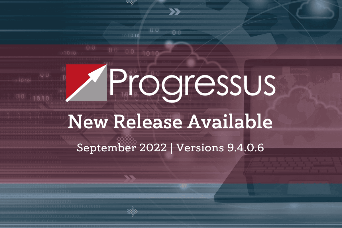 Progressus Advanced Projects 9.4.0.6 release screen