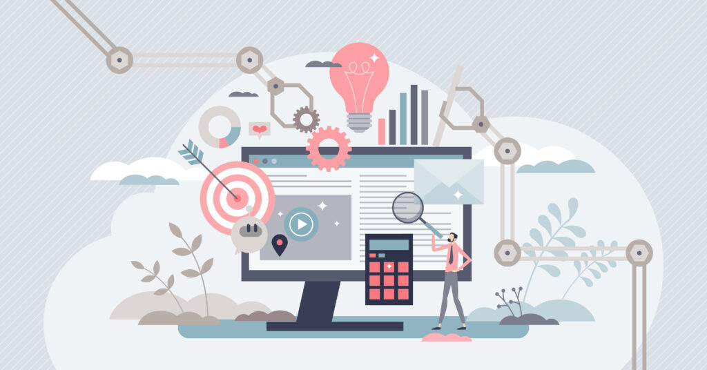 desktop computer illustration